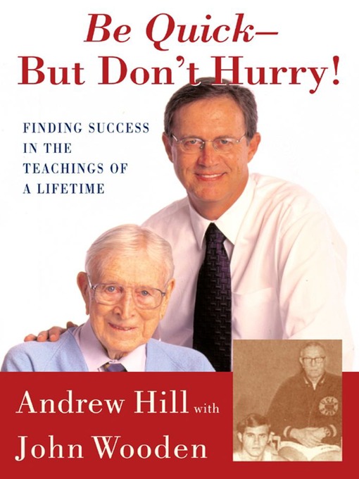 Cover image for Be Quick--But Don't Hurry
